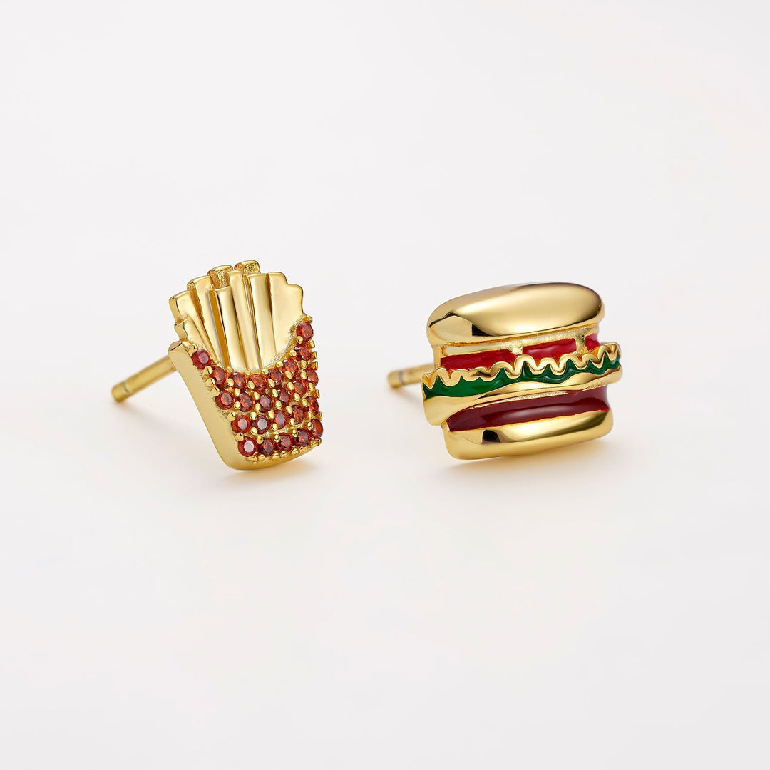 PENDIENTES ASIMÉTRICOS FAST FOOD