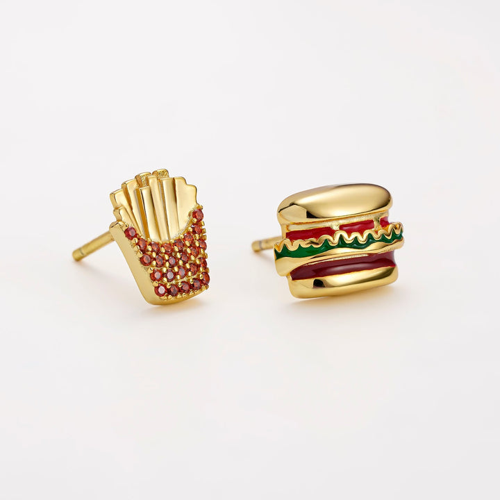 PENDIENTES ASIMÉTRICOS FAST FOOD