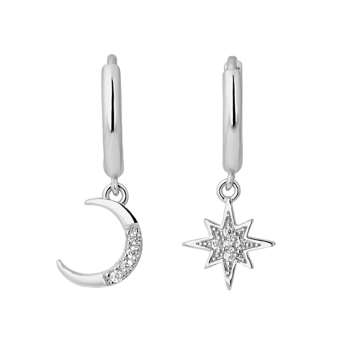 ORECCHINI ASIMMETRICI IN ARGENTO ETERNITY