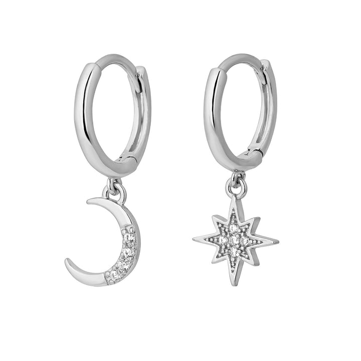 ORECCHINI ASIMMETRICI IN ARGENTO ETERNITY