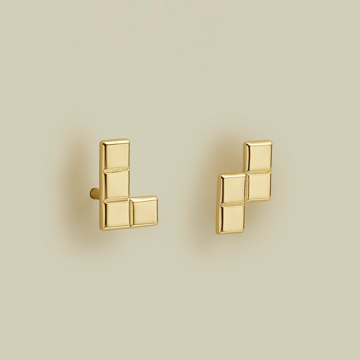 ORECCHINI ASIMMETRICI TÉTRIS