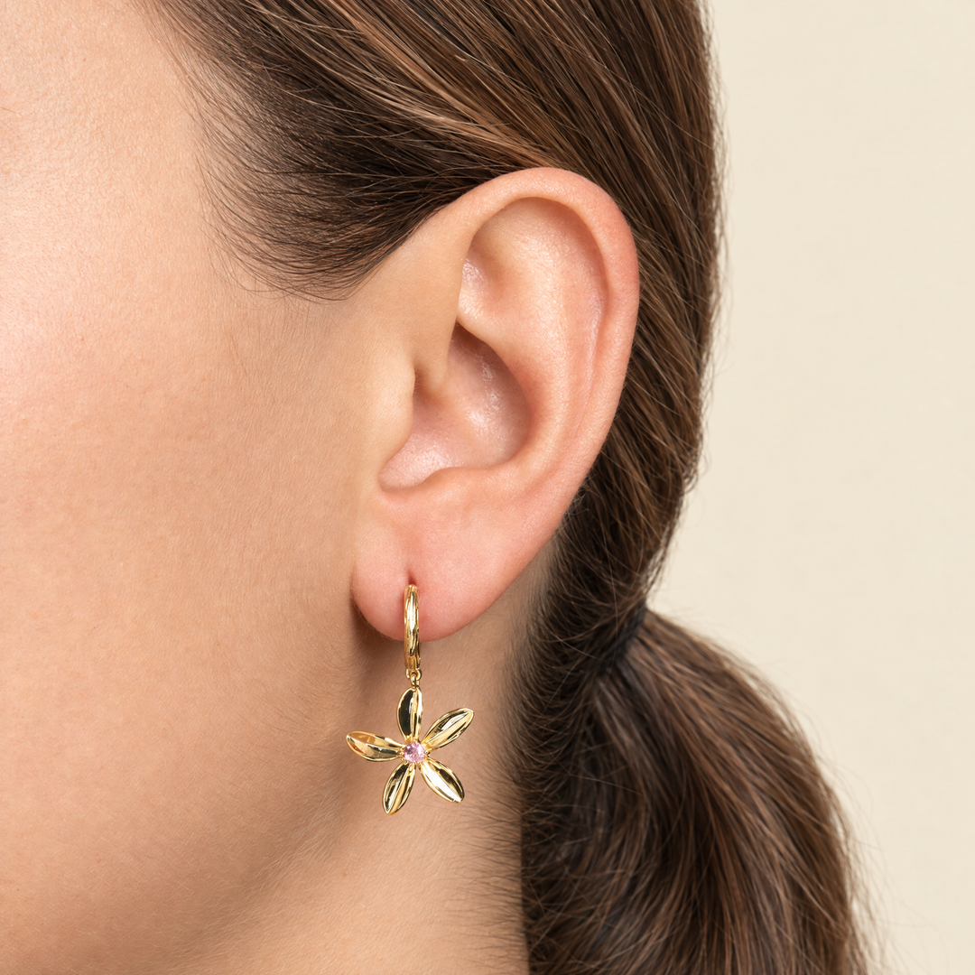 PENDIENTES ASIMÉTRICOS FLEUR ET GEMME