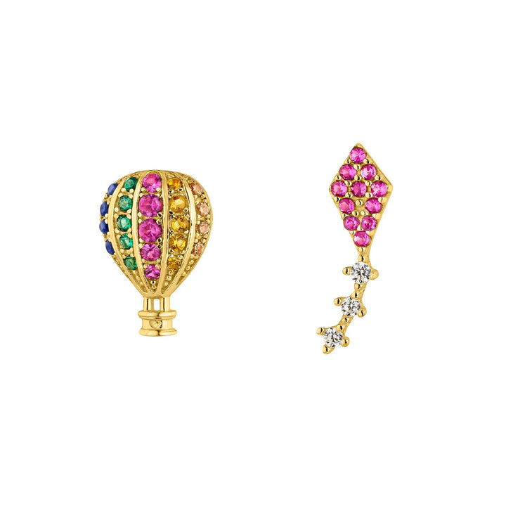 ASYMMETRICAL EARRINGS FLYING DESIRE