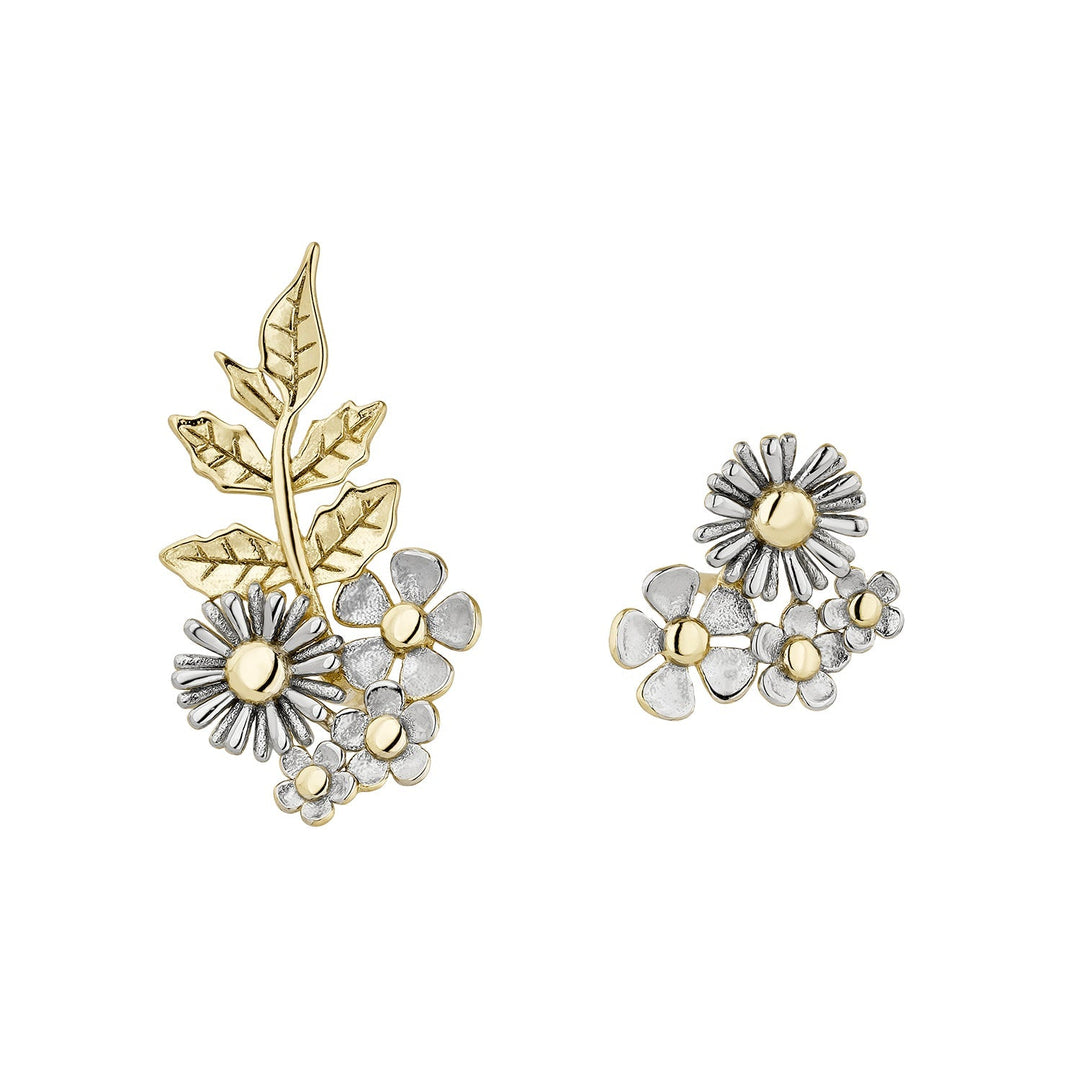 PENDIENTES ASIMÉTRICOS FLOWER BOOM