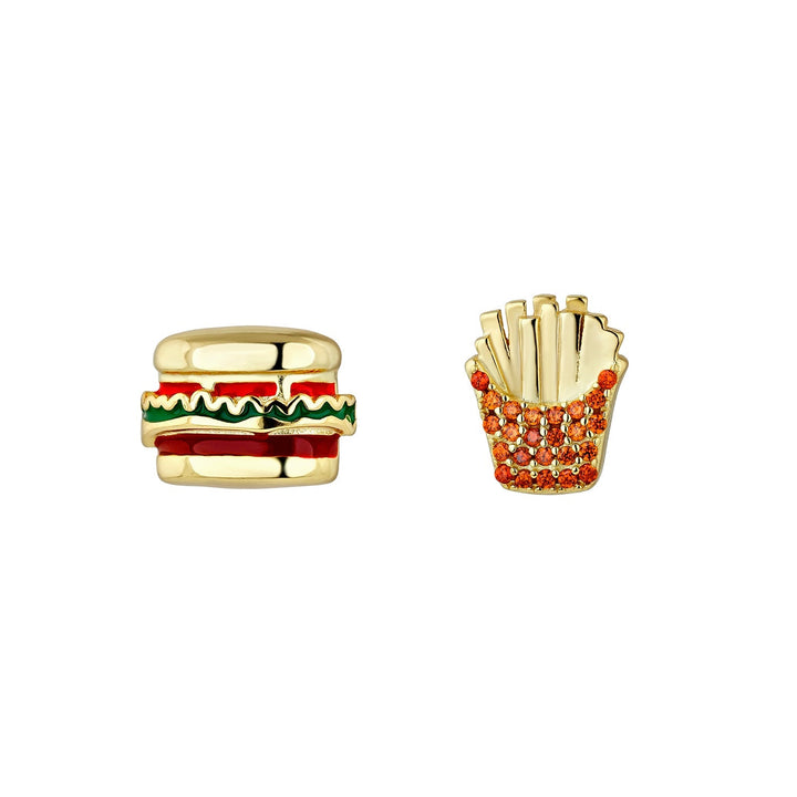 PENDIENTES ASIMÉTRICOS FAST FOOD