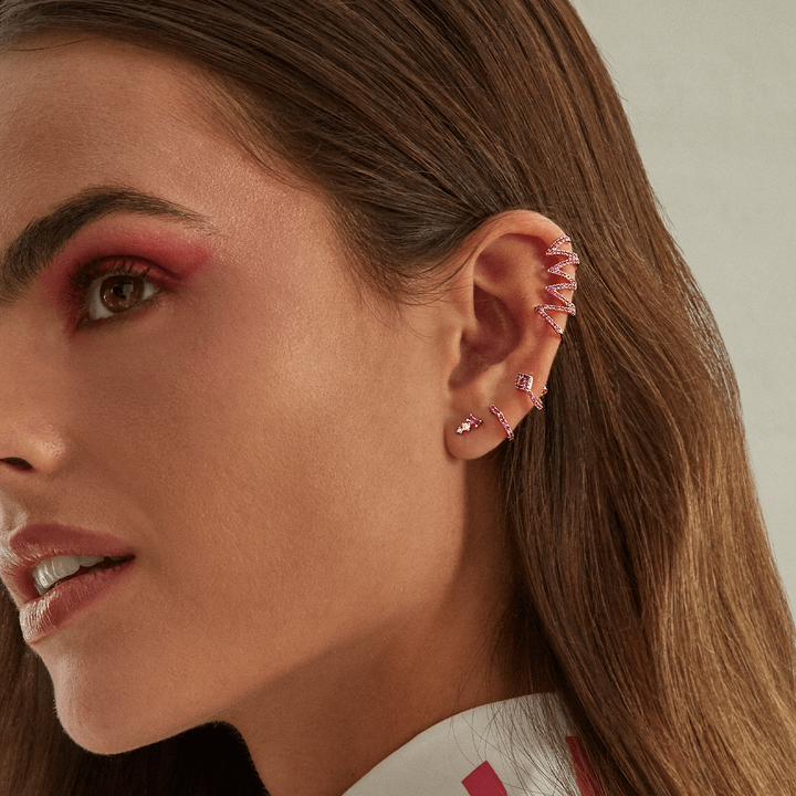 PENDIENTE PIERCING PLATA SWEET BUZZ - Blissou Jewelry