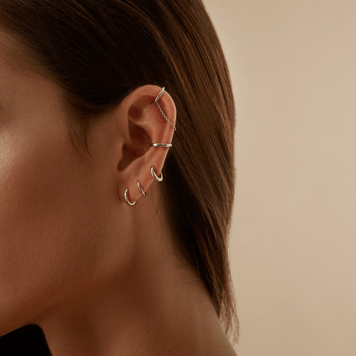 EAR CUFF PLATA HELLA - Blissou Jewelry