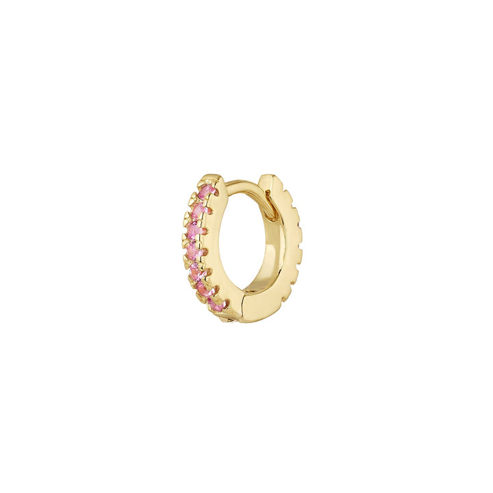 ORECCHINO PIERCING CERCHIO ORO GIALLO CORINDONE SOPHIE