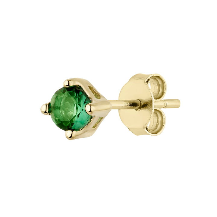 Orecchino piercing verde smeraldo Luz