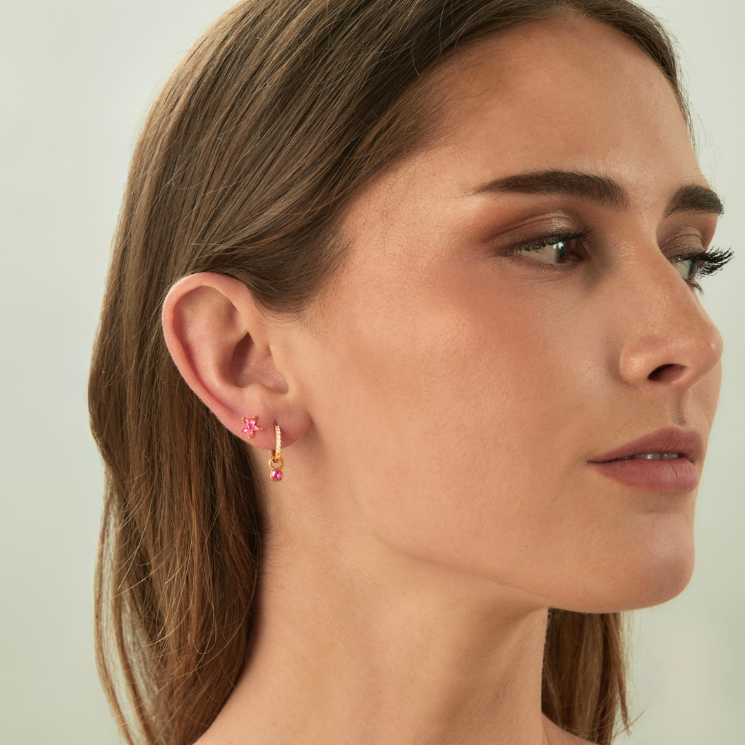 PIERCING-Ohrring Ring Gelbgold Tamara