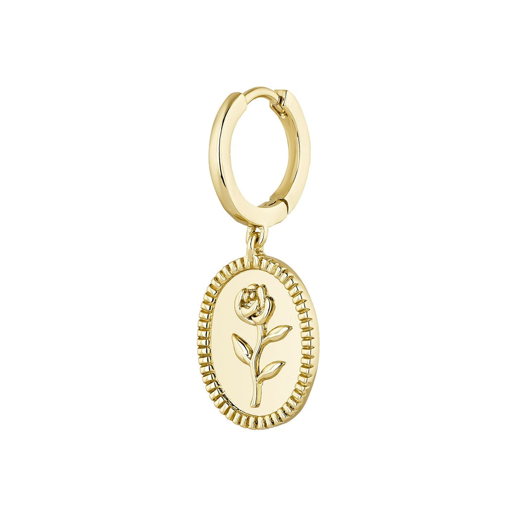 BRINCO PIERCING ARGOLA ROSA