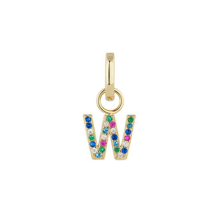 PENDIENTE PIERCING ARO GOLD ALPHABET W