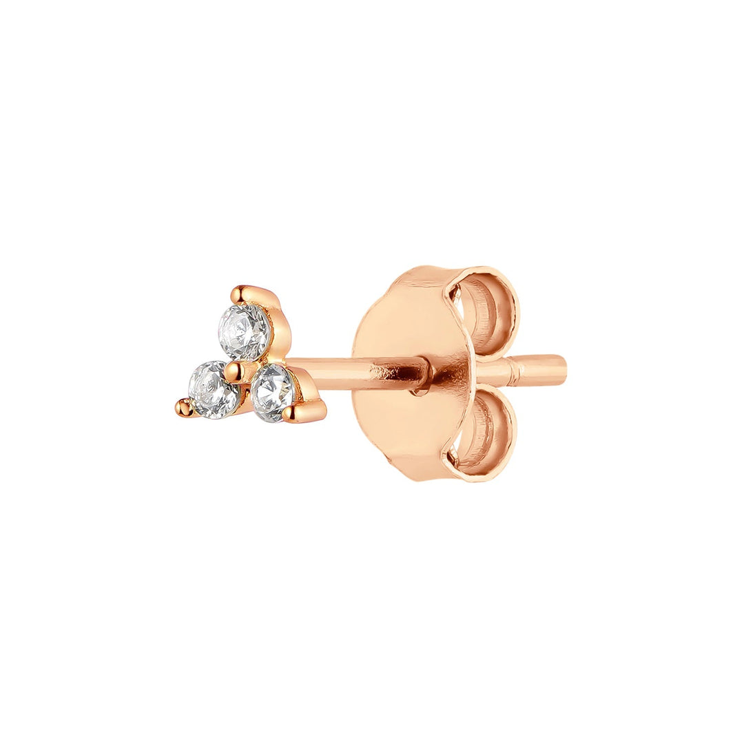 ROSÉGOLD PRINCESSE PIERCING OHRRING