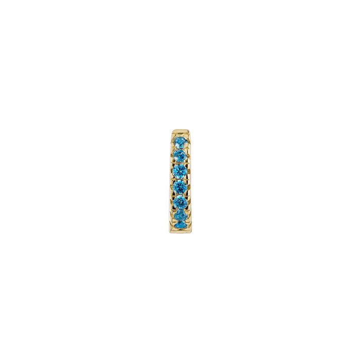 Piercing-Ohrring Ring Gelbgold Aquamarin Sophie