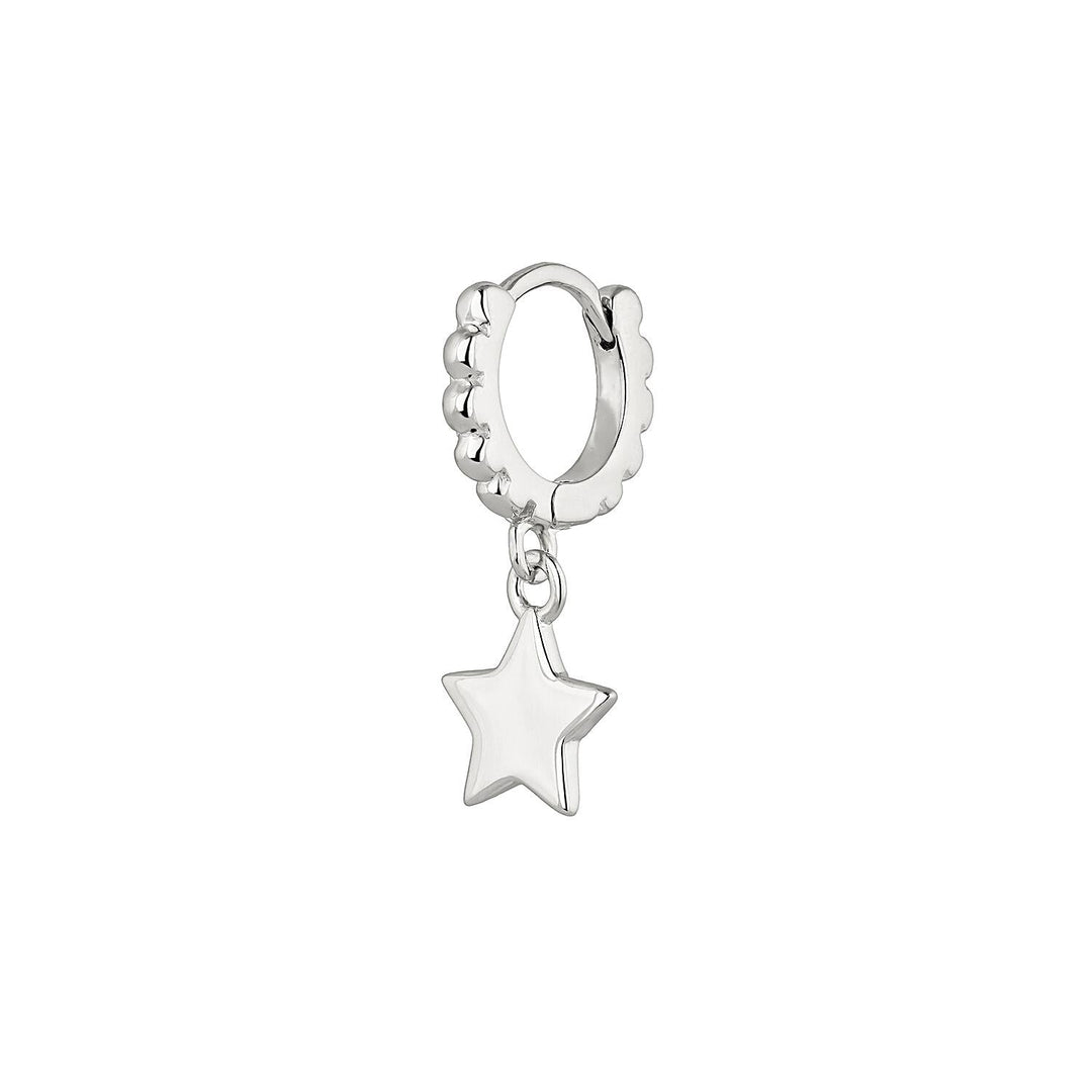 PIERCING-Ohrring Ring aus Silber Stern