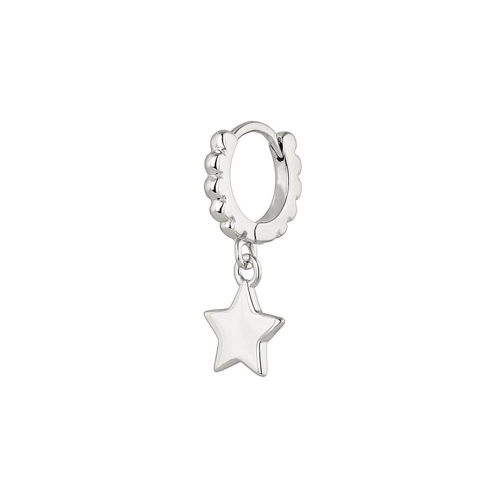 PIERCING-Ohrring Ring aus Silber Stern