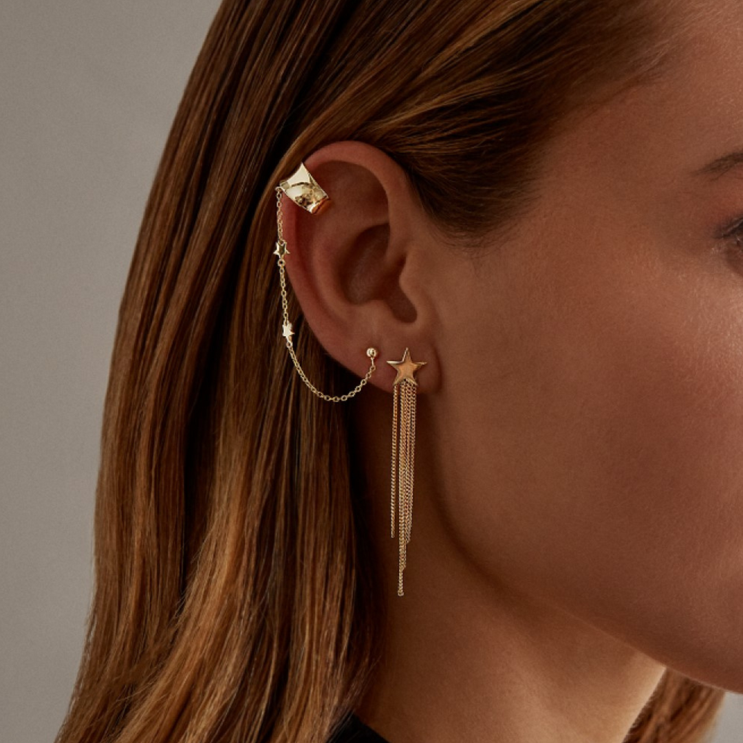 ORECCHINO PIERCING MULTIPLO IN ARGENTO KAYSA