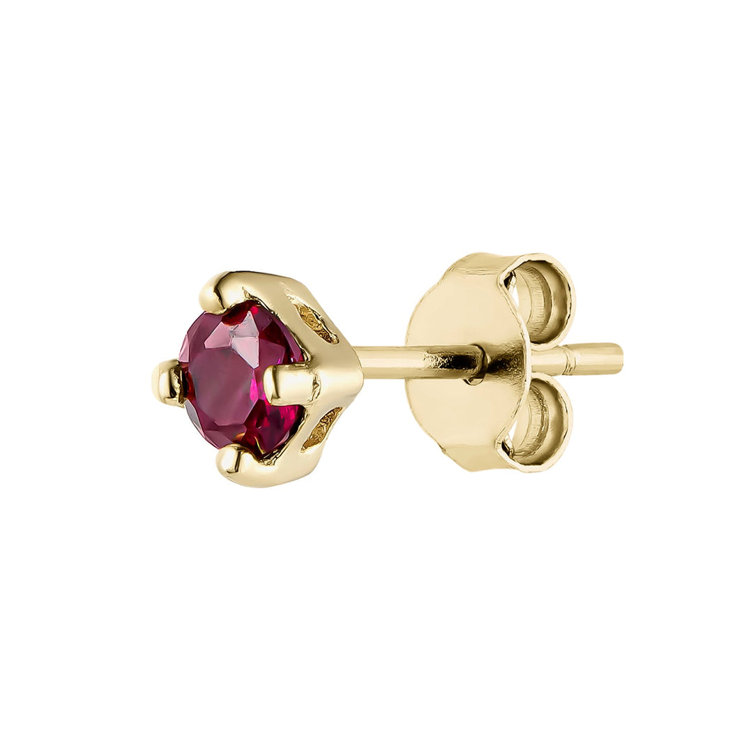 BRINCO PIERCING OURO AMARELO GRANADA LUZ