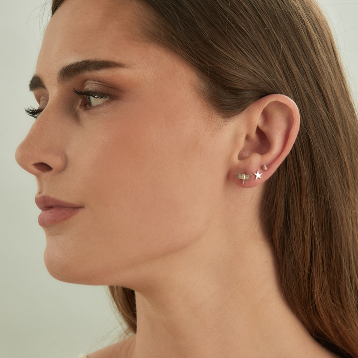 ITACA SILVER PIERCING EARRING