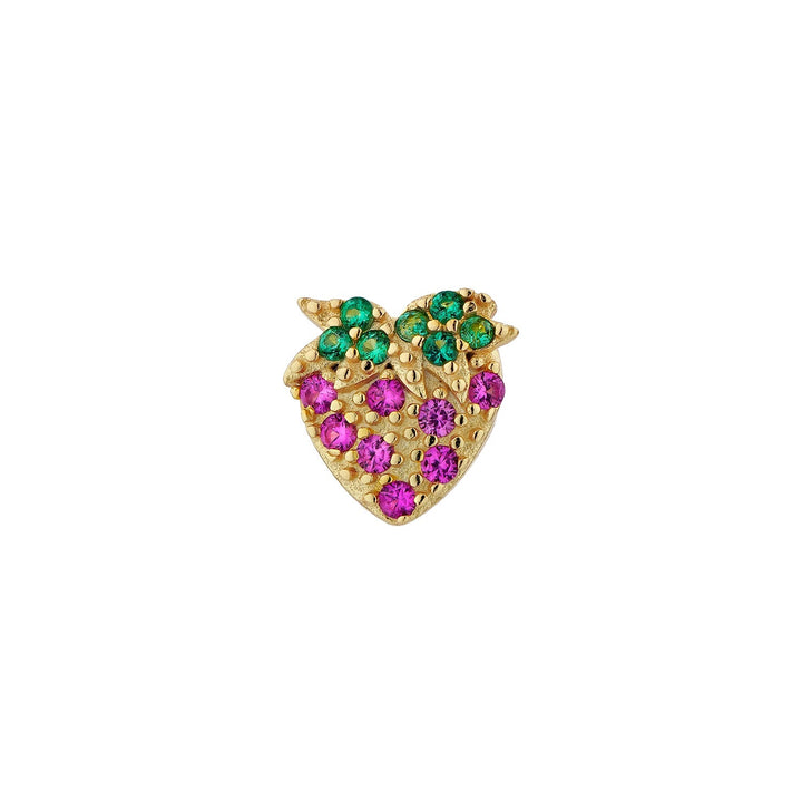 Ohrring Piercing Erdbeere  