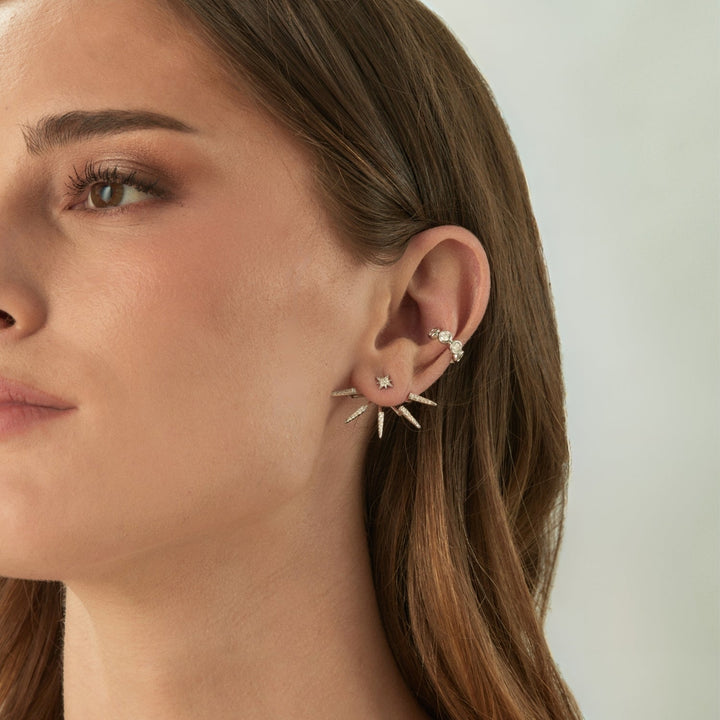 EAR CUFF IN ARGENTO AURORA
