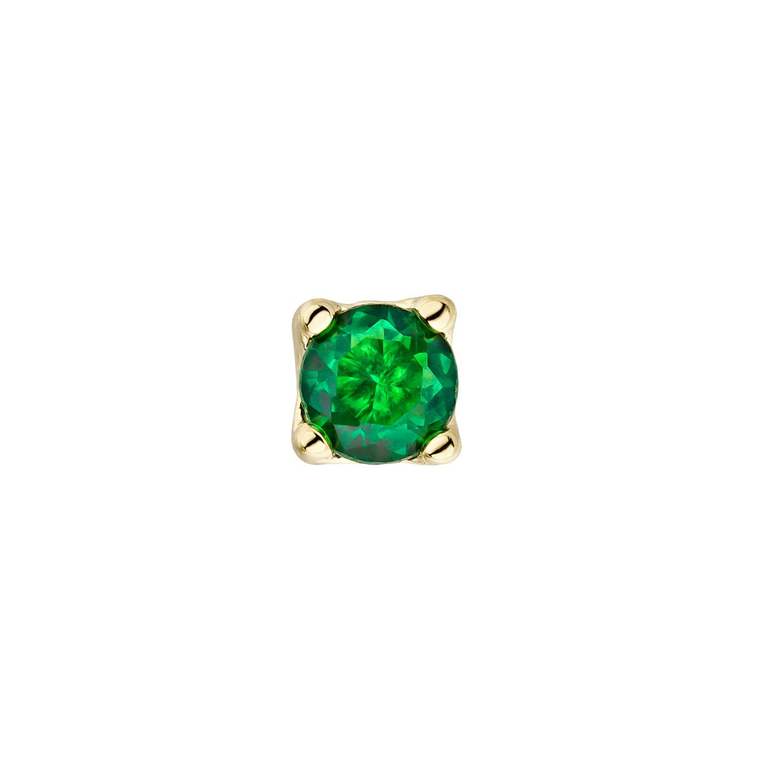 LUZ-TRAGUS YELLOW GREEN GOLD PIERCING EARRING