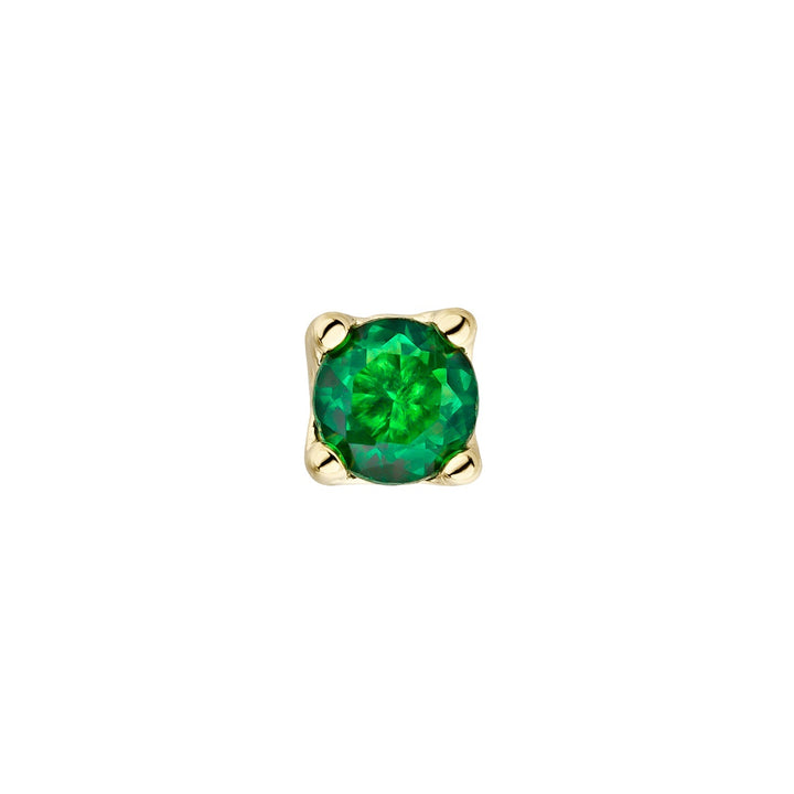 LUZ-TRAGUS YELLOW GREEN GOLD PIERCING EARRING