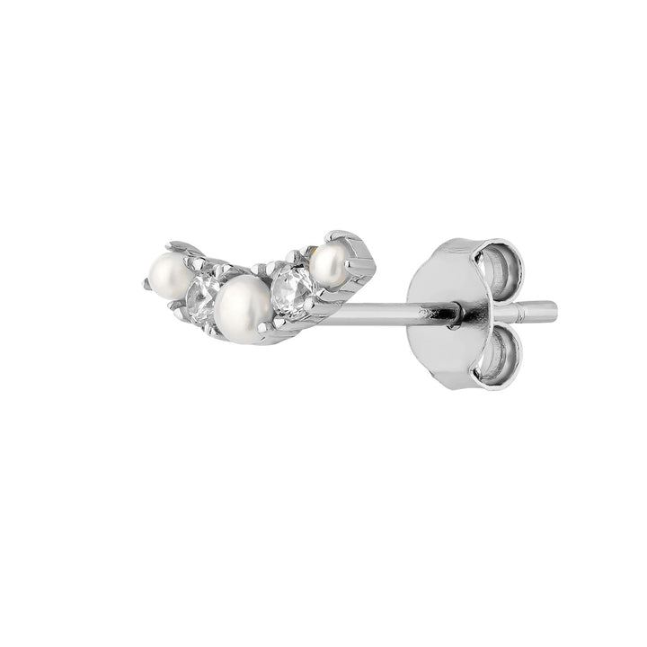 MAIAO ZILVER PIERCING OORBEL