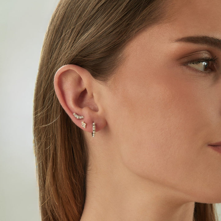 MAIAO ZILVER PIERCING OORBEL