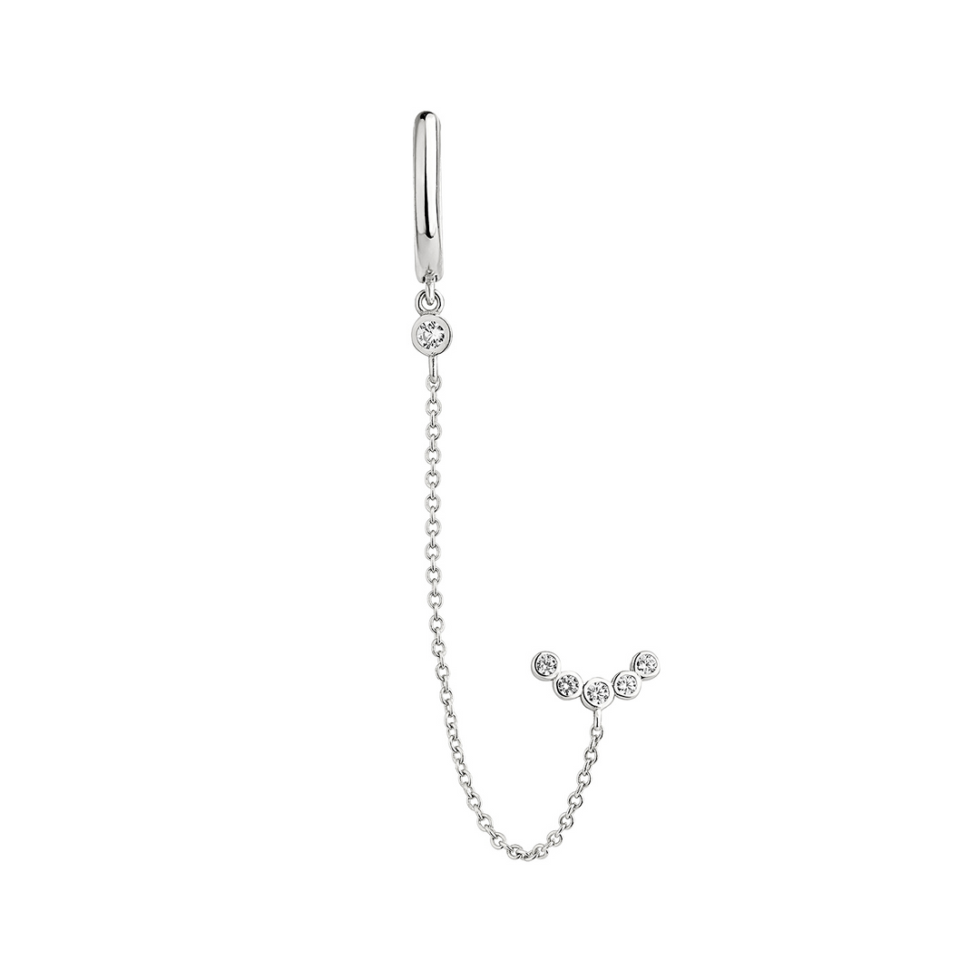 MULTIPLE SILVER PIERCING EARRING BERENICE