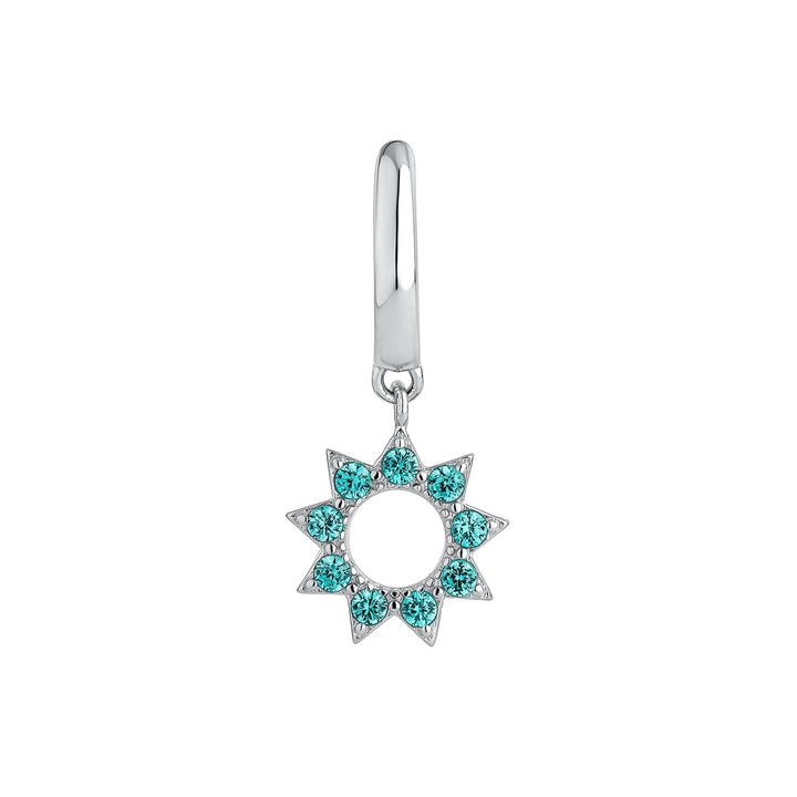 PENDIENTE PIERCING ARO SKY BLUE
