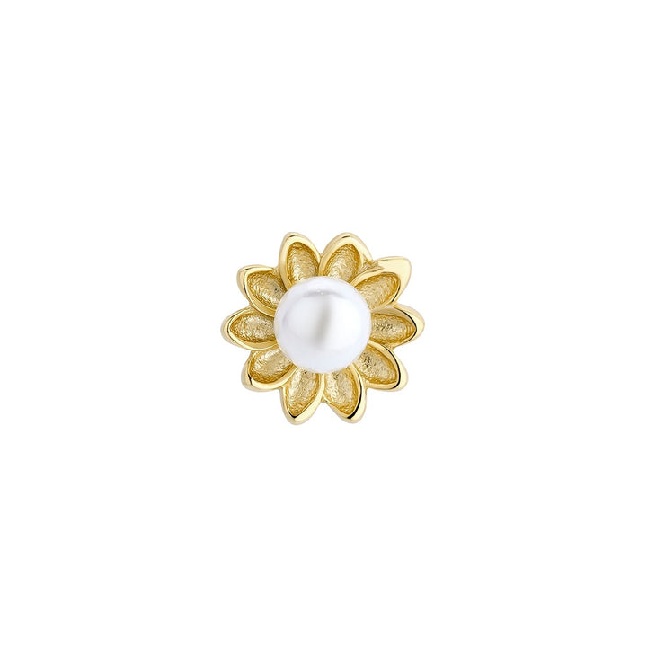 PENDIENTE PIERCING FLOWER-PEARL