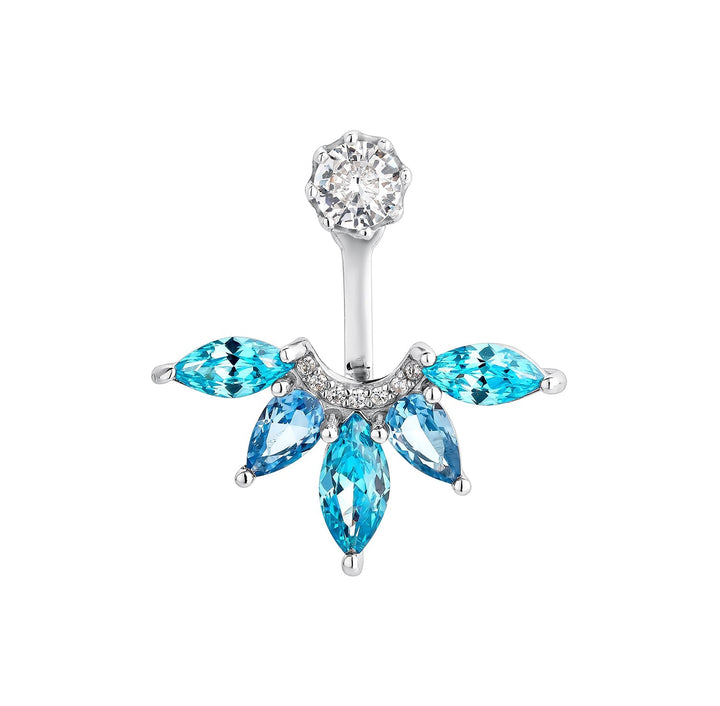 LONDON BLUES SILVER EAR JACKET EARRING