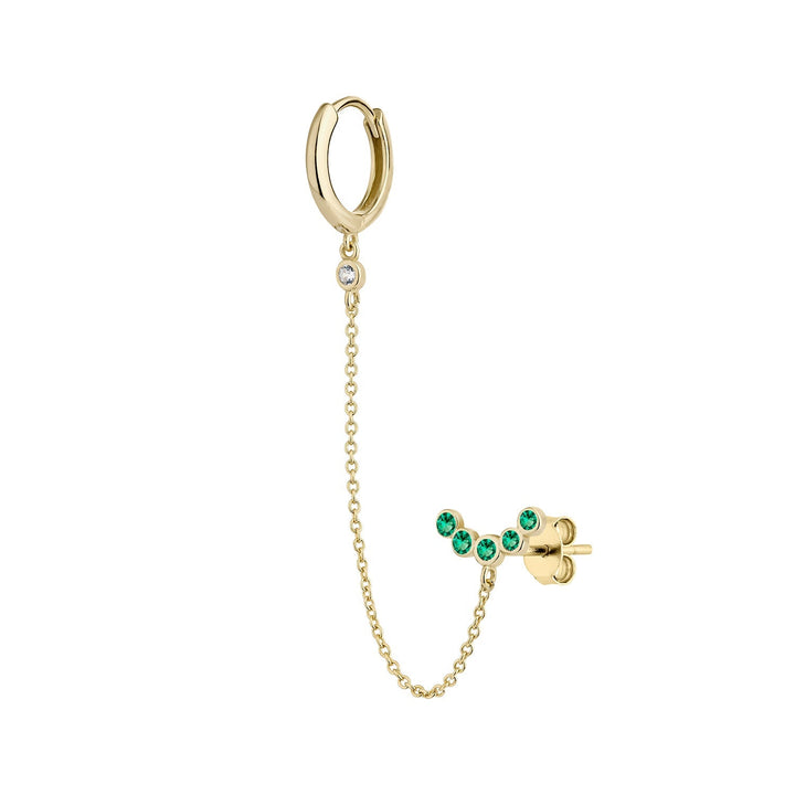 MULTIPLE YELLOW GOLD PIERCING EARRING BERENICE