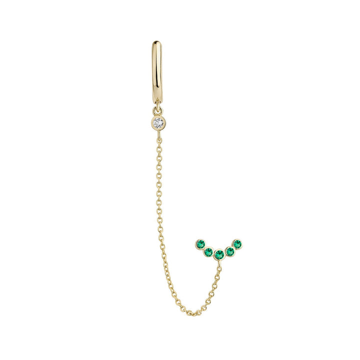 MULTIPLE YELLOW GOLD PIERCING EARRING BERENICE