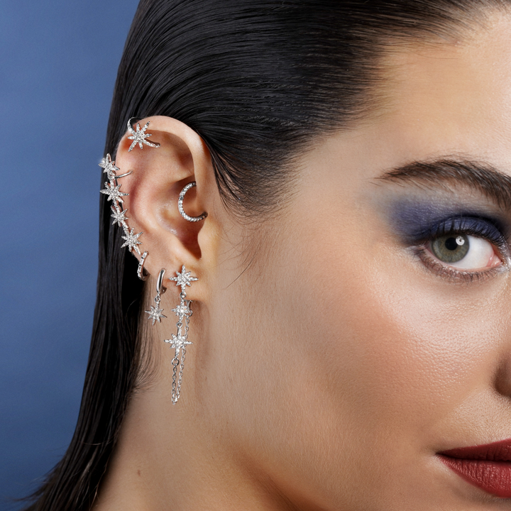 PIERCING OHRRING RING AUS SILBER PARADIS