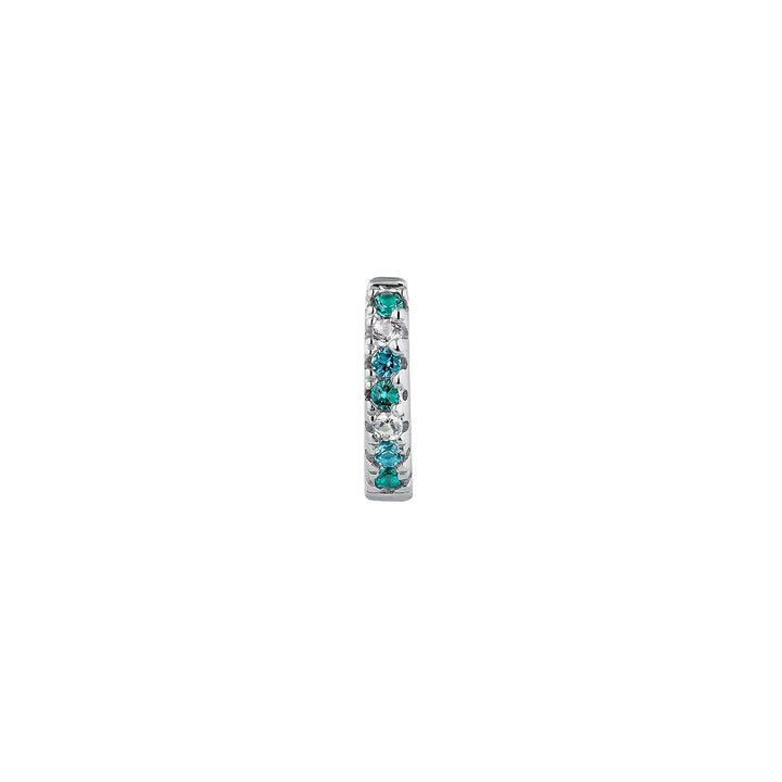 PENDIENTE PIERCING WEISSE SILBER CREOLEN SOPHIE  