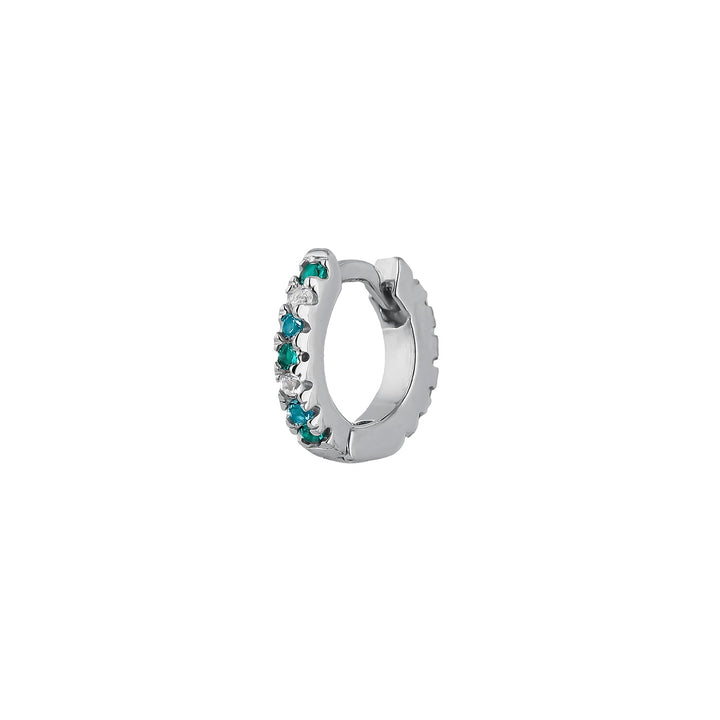 PENDIENTE PIERCING WEISSE SILBER CREOLEN SOPHIE  