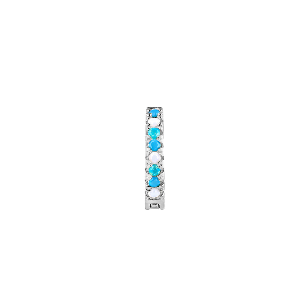 ORECCHINO PIERCING CERCHIO IN ARGENTO OPALO SOPHIE