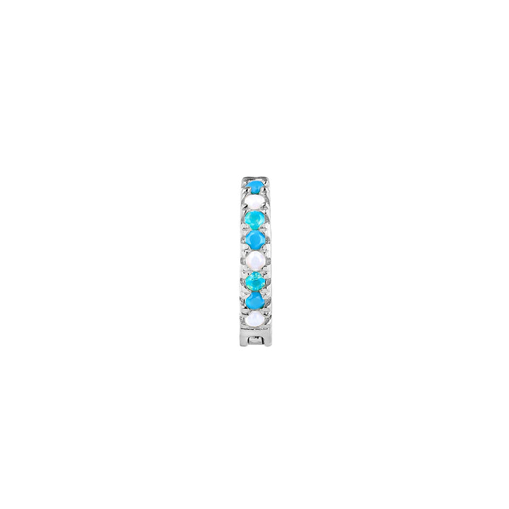 ORECCHINO PIERCING CERCHIO IN ARGENTO OPALO SOPHIE