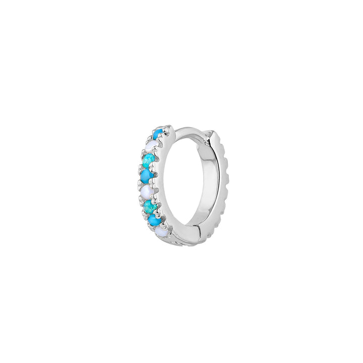 ORECCHINO PIERCING CERCHIO IN ARGENTO OPALO SOPHIE
