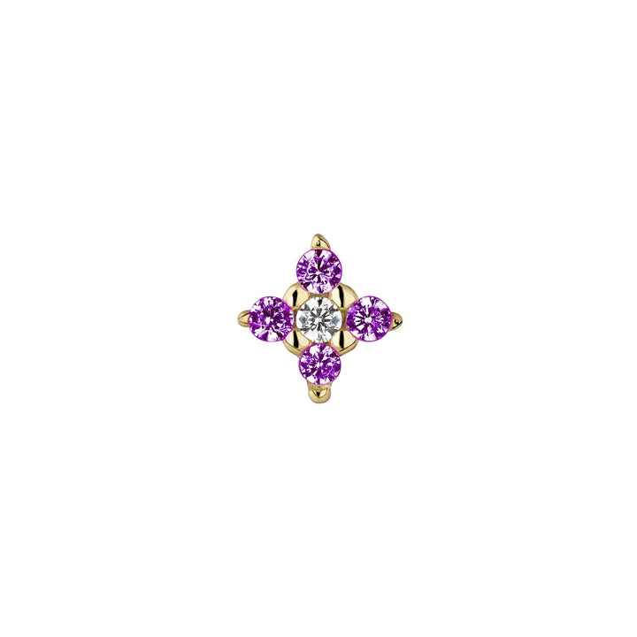 HOSHI YELLOW GOLD PIERCING EARRING