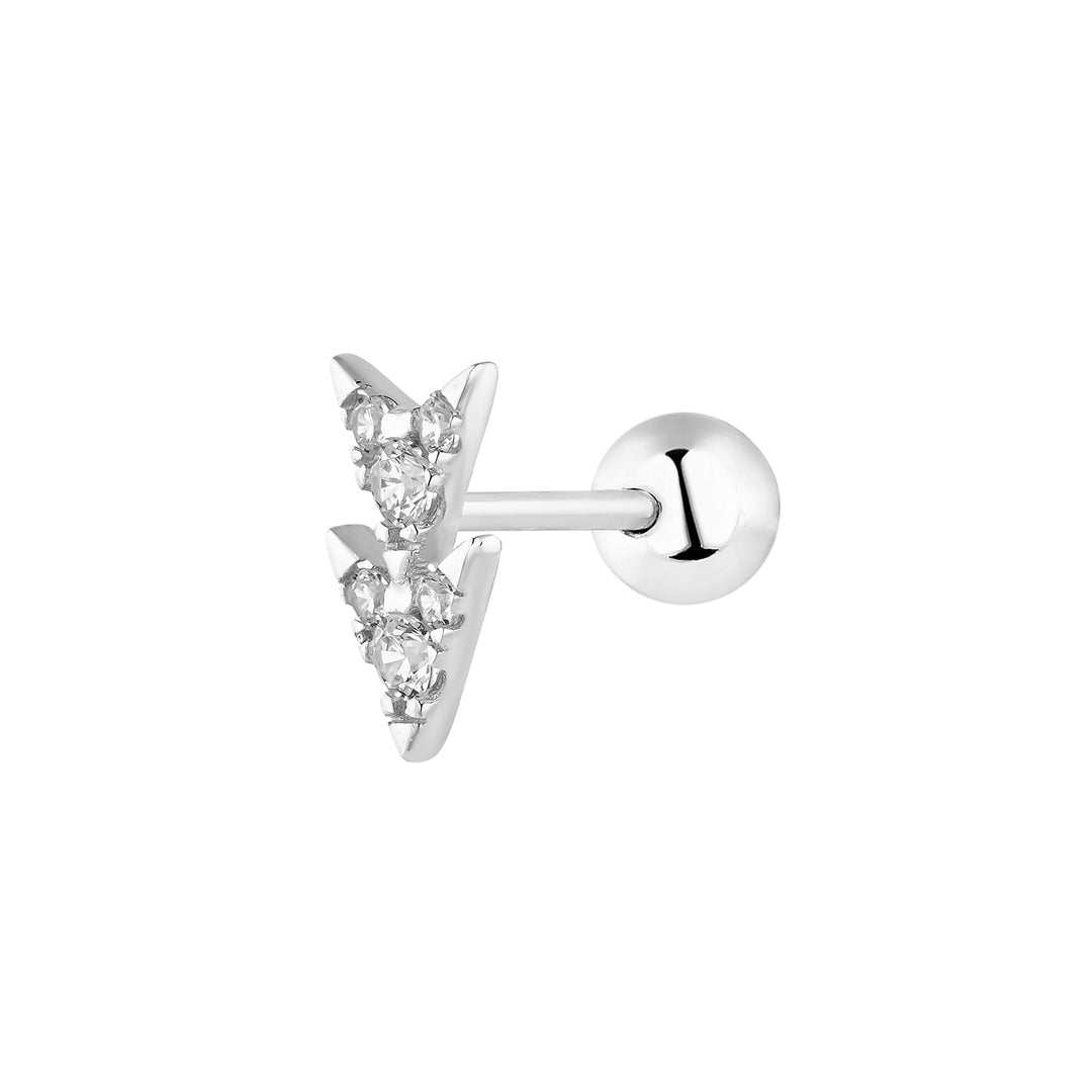 SURU SILVER PIERCING EARRING