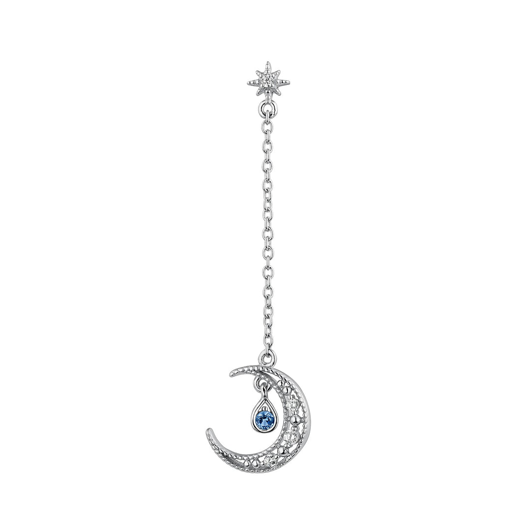 SILBER PIERCING OHRRING CANDY COTTON-MOON