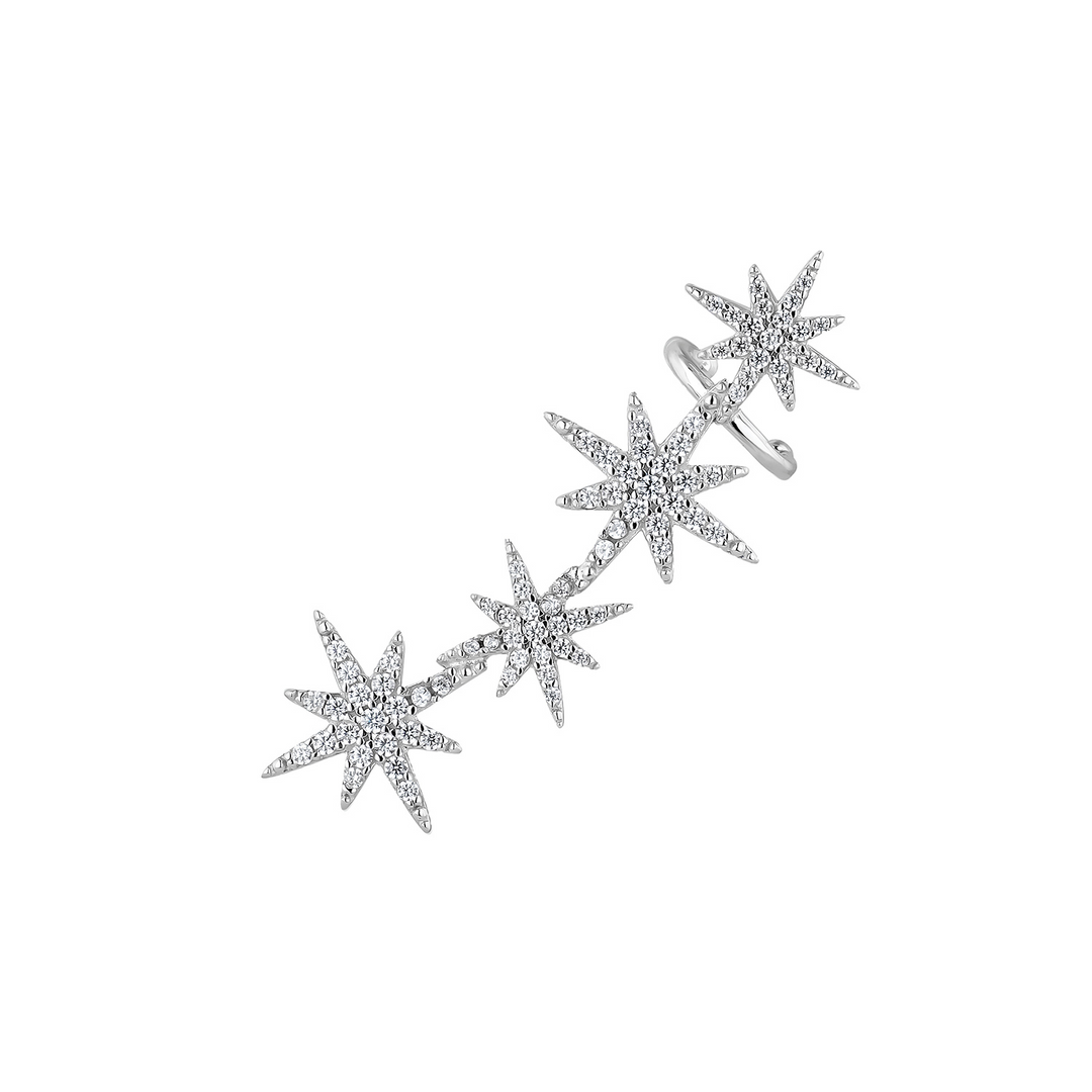 ORECCHINO TREPADOR IN ARGENTO CASSIOPÉE