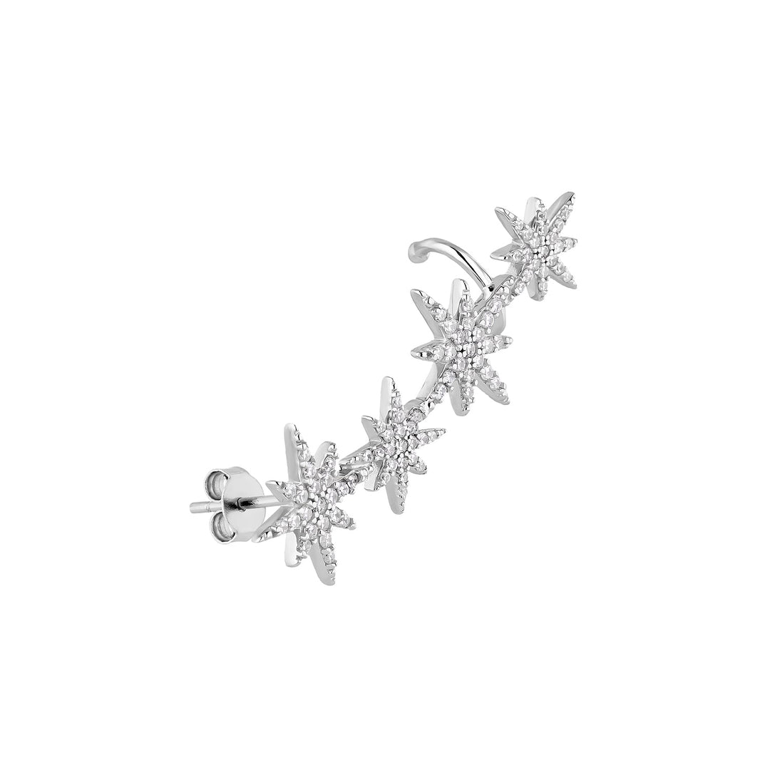 ORECCHINO TREPADOR IN ARGENTO CASSIOPÉE