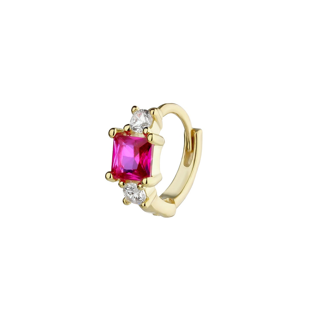 SCARLETT ROSA GELBGOLD CREOLEN PIERCING OHRRING