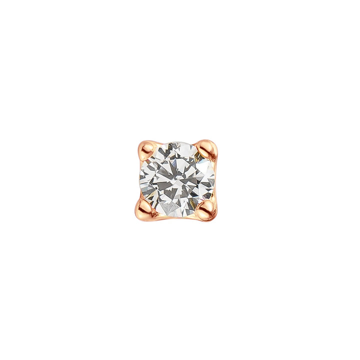 BRINCO PIERCING OURO ROSA LUZ