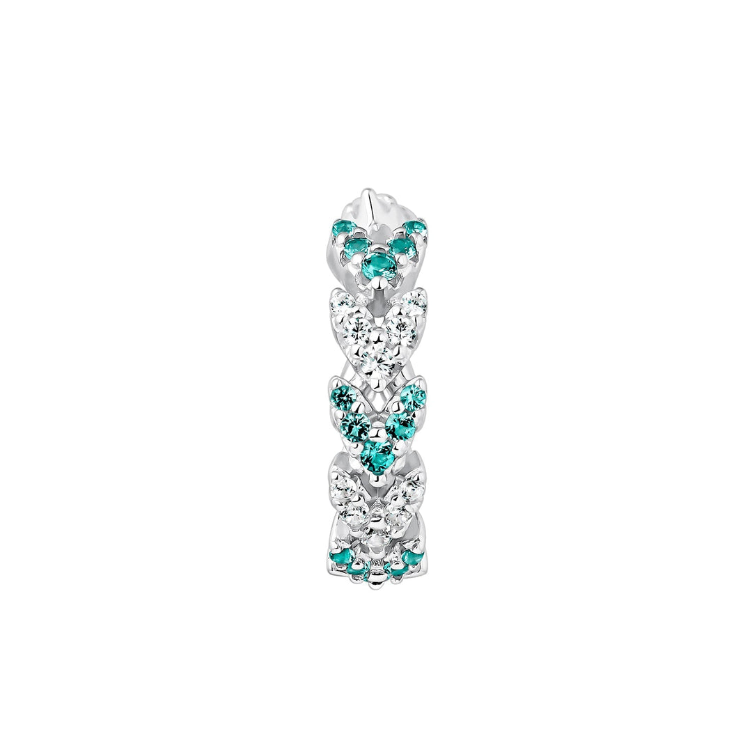 SILBER PIERCING RING OHRRING DIAH