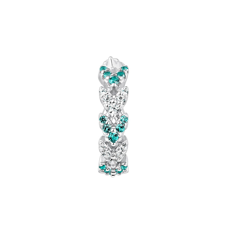 SILBER PIERCING RING OHRRING DIAH